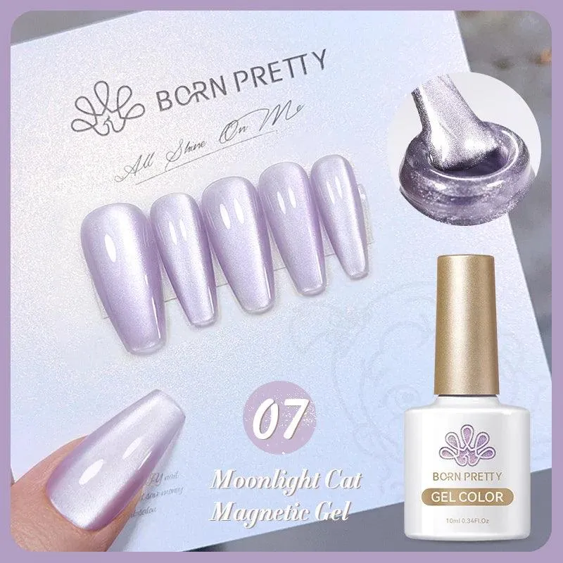 Rainbow Cat Eye Magnetic Gel Polish: Dazzling Color Shifting Varnish