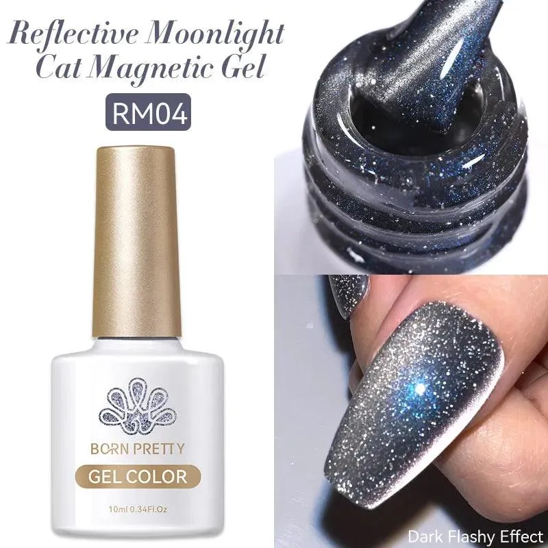 Rainbow Cat Eye Magnetic Gel Polish: Dazzling Color Shifting Varnish