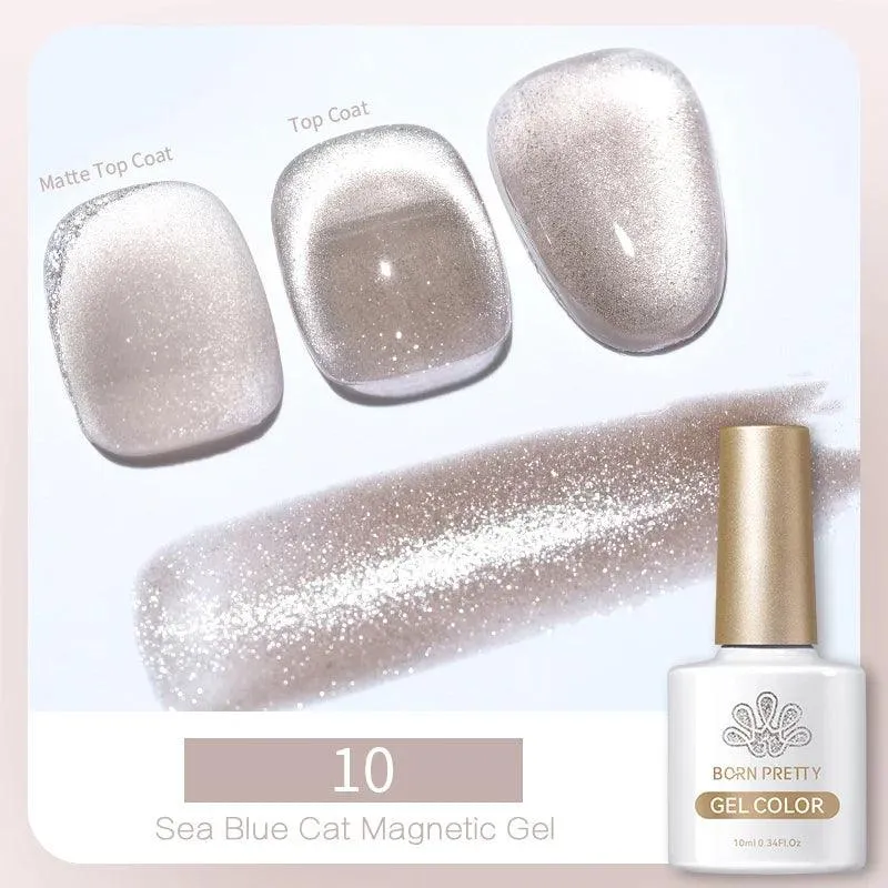 Rainbow Cat Eye Magnetic Gel Polish: Dazzling Color Shifting Varnish