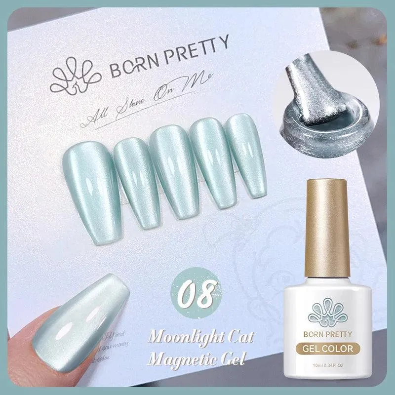 Rainbow Cat Eye Magnetic Gel Polish: Dazzling Color Shifting Varnish