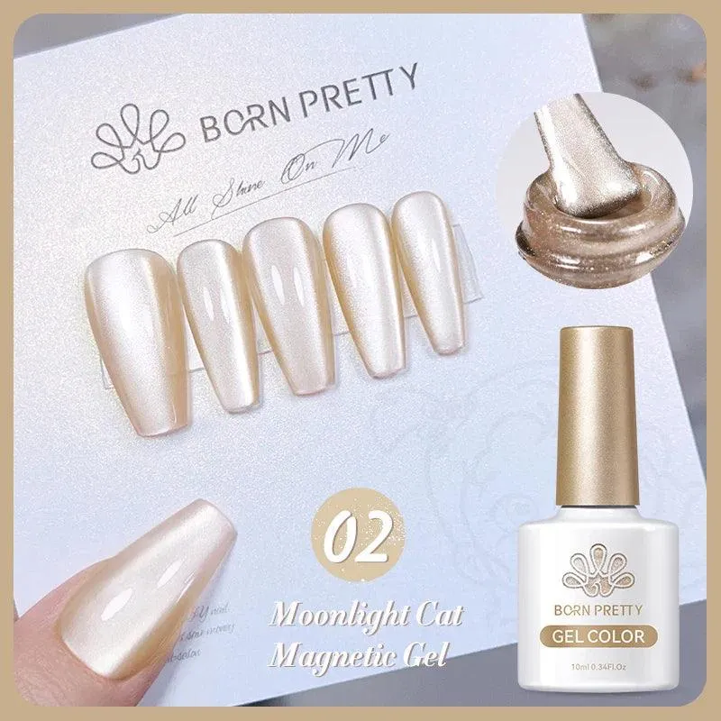 Rainbow Cat Eye Magnetic Gel Polish: Dazzling Color Shifting Varnish