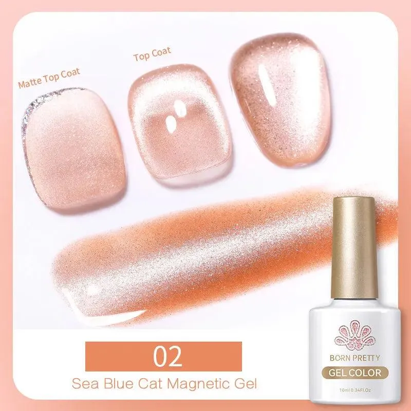 Rainbow Cat Eye Magnetic Gel Polish: Dazzling Color Shifting Varnish