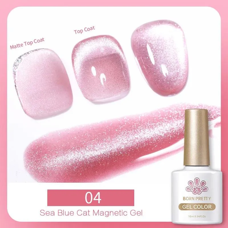 Rainbow Cat Eye Magnetic Gel Polish: Dazzling Color Shifting Varnish