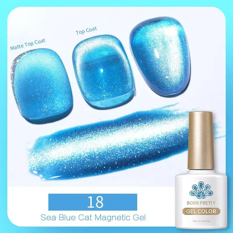 Rainbow Cat Eye Magnetic Gel Polish: Dazzling Color Shifting Varnish