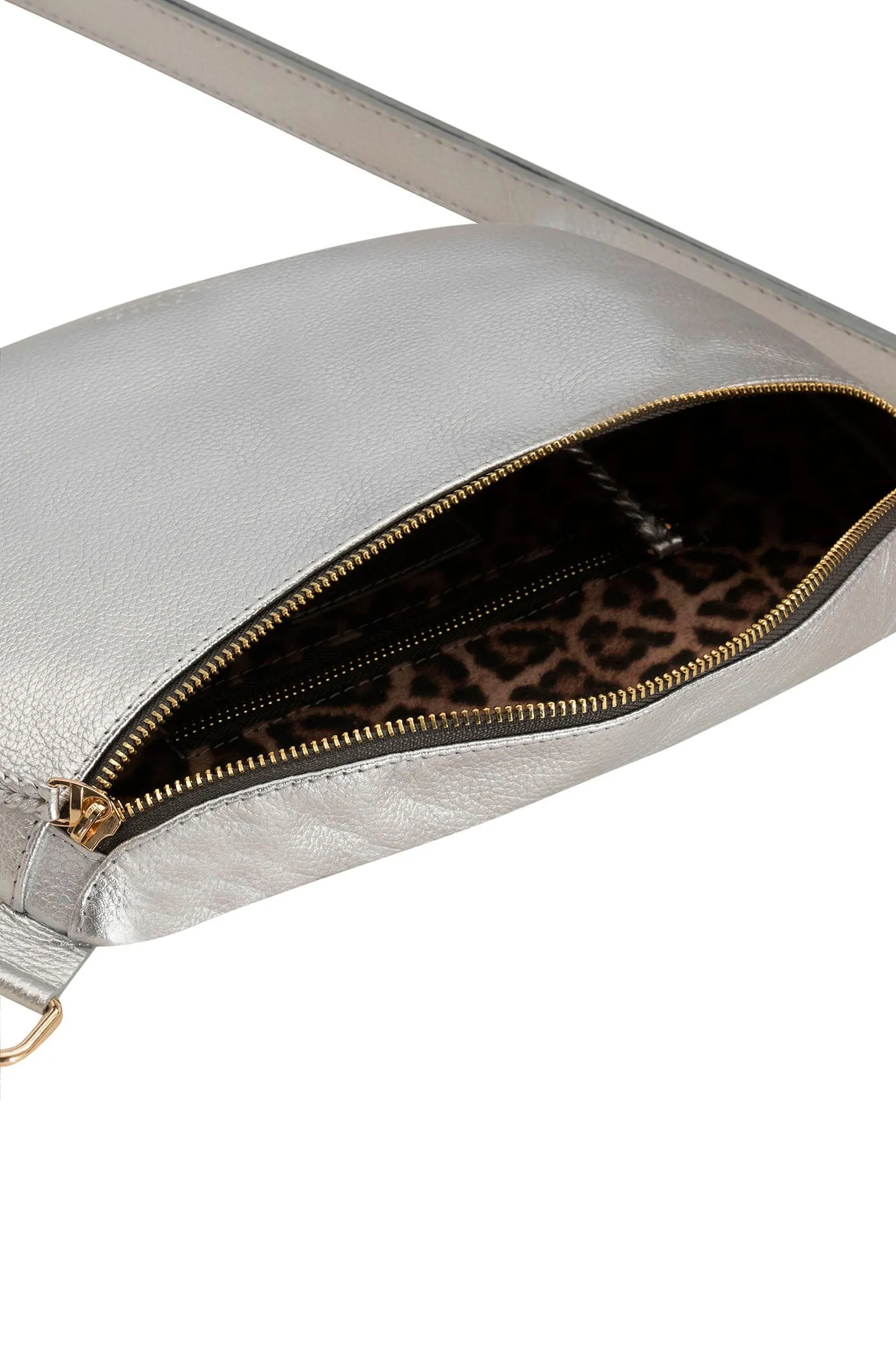Ramona Leather Handbag Silver