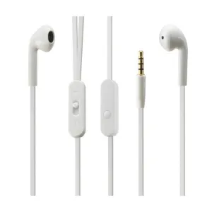 Reiko IN EAR HEADPHONES WITH VOLUME REMOTE CONTROL AND MIC IN WHITE