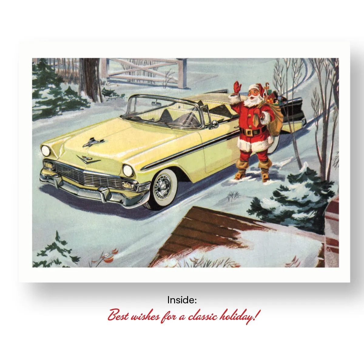 Retro Holiday Card Set - Classic Cars