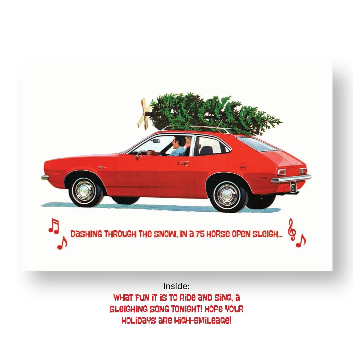 Retro Holiday Card Set - Classic Cars