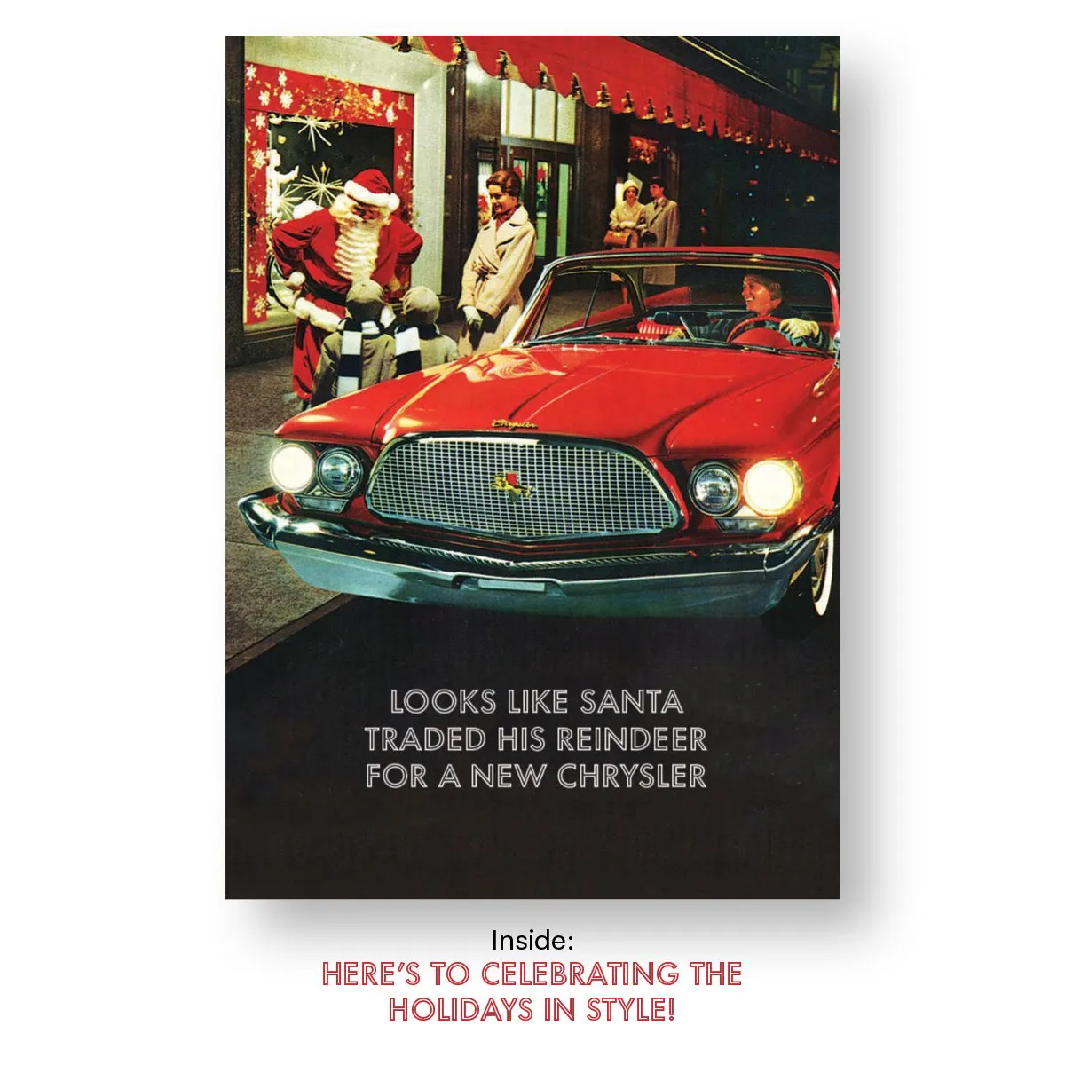 Retro Holiday Card Set - Classic Cars