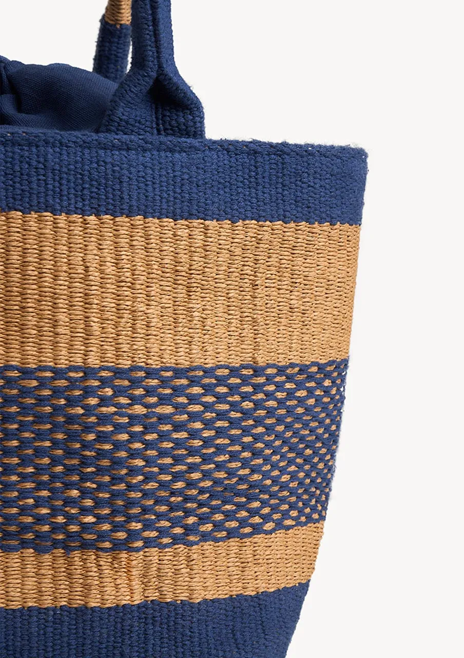 San Remo   Mini Tote Navy Blue