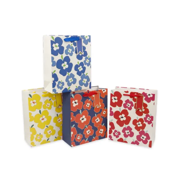 Small Accent Groovy Foiled Gift Bag - 14.2cm 11.3cm x 6.5cm