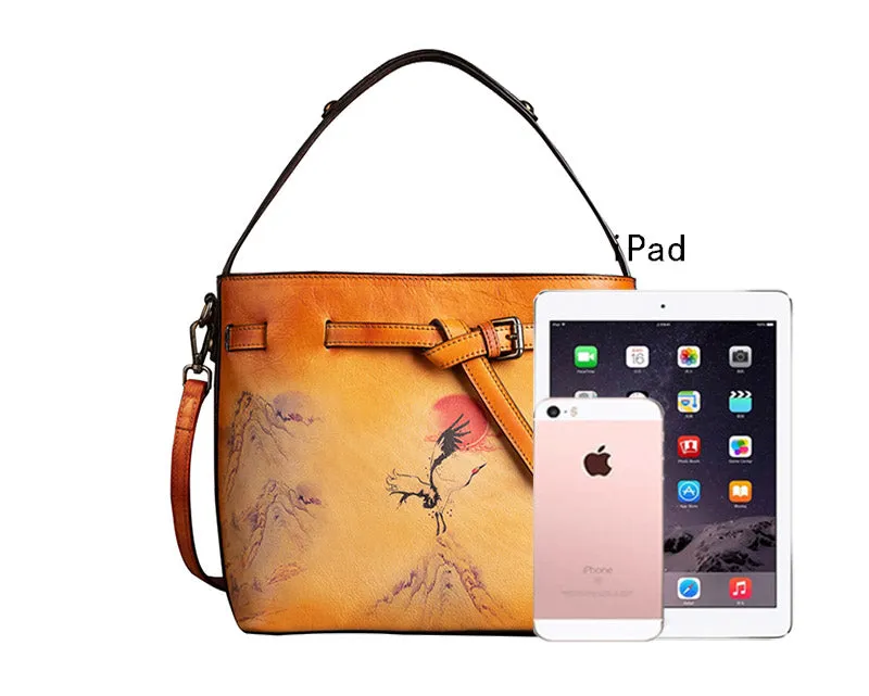 Small Ladies Genuine Leather Handbags Crossbody Purse For Women