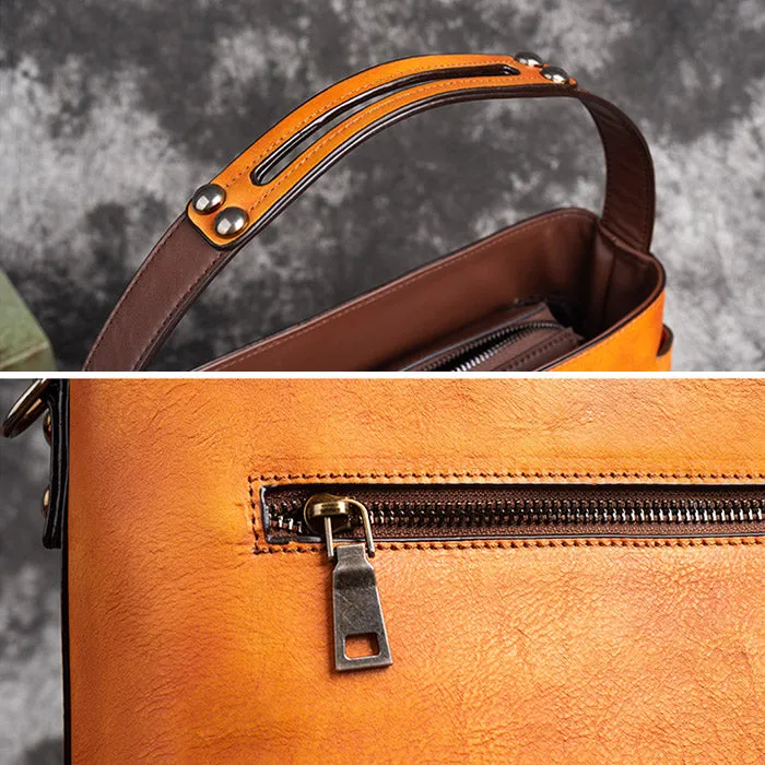 Small Ladies Genuine Leather Handbags Crossbody Purse For Women