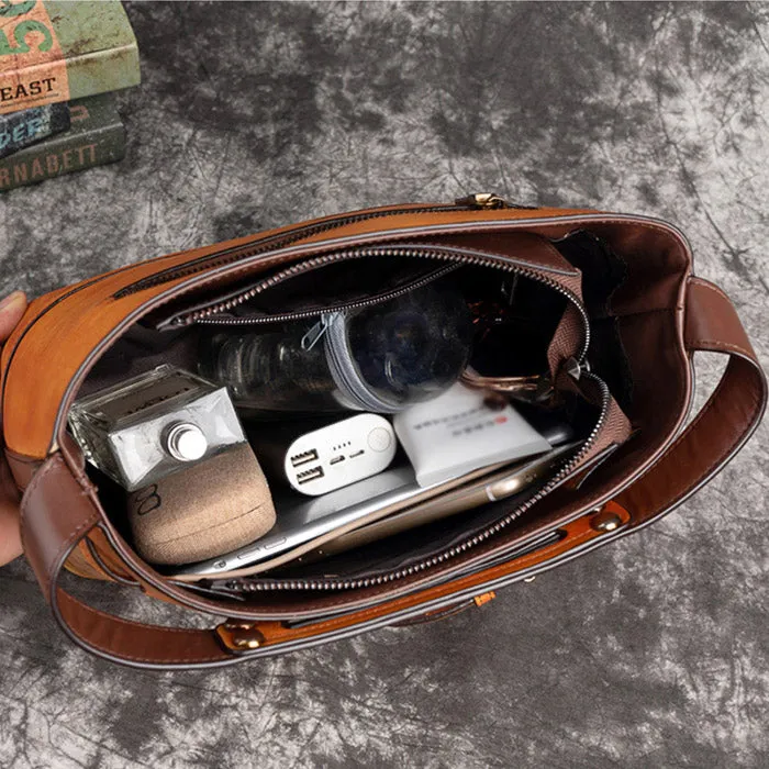 Small Ladies Genuine Leather Handbags Crossbody Purse For Women