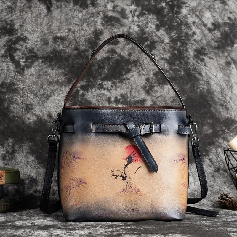 Small Ladies Genuine Leather Handbags Crossbody Purse For Women