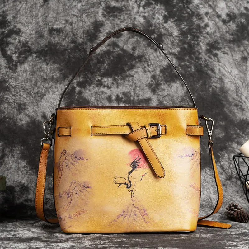 Small Ladies Genuine Leather Handbags Crossbody Purse For Women
