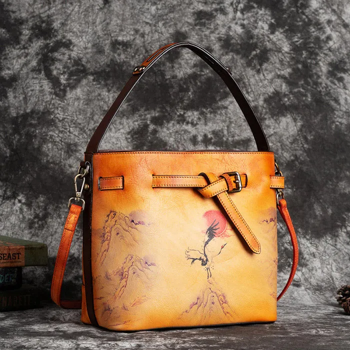 Small Ladies Genuine Leather Handbags Crossbody Purse For Women
