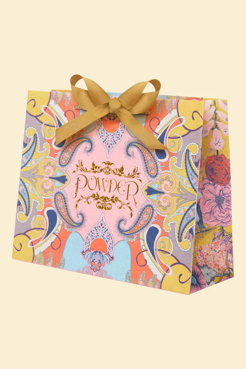 Small Quilted Wash Bag Delicate Tropical Candy by Powder