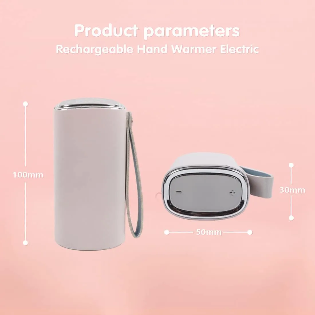 Smarkey Rechargeable Hand Warmer Electric Handwarmers Hot Pocket Warmer Portable Heating Battery 10000mAh USB Heated Jacket Battery Power Bank Winter Gift for Women