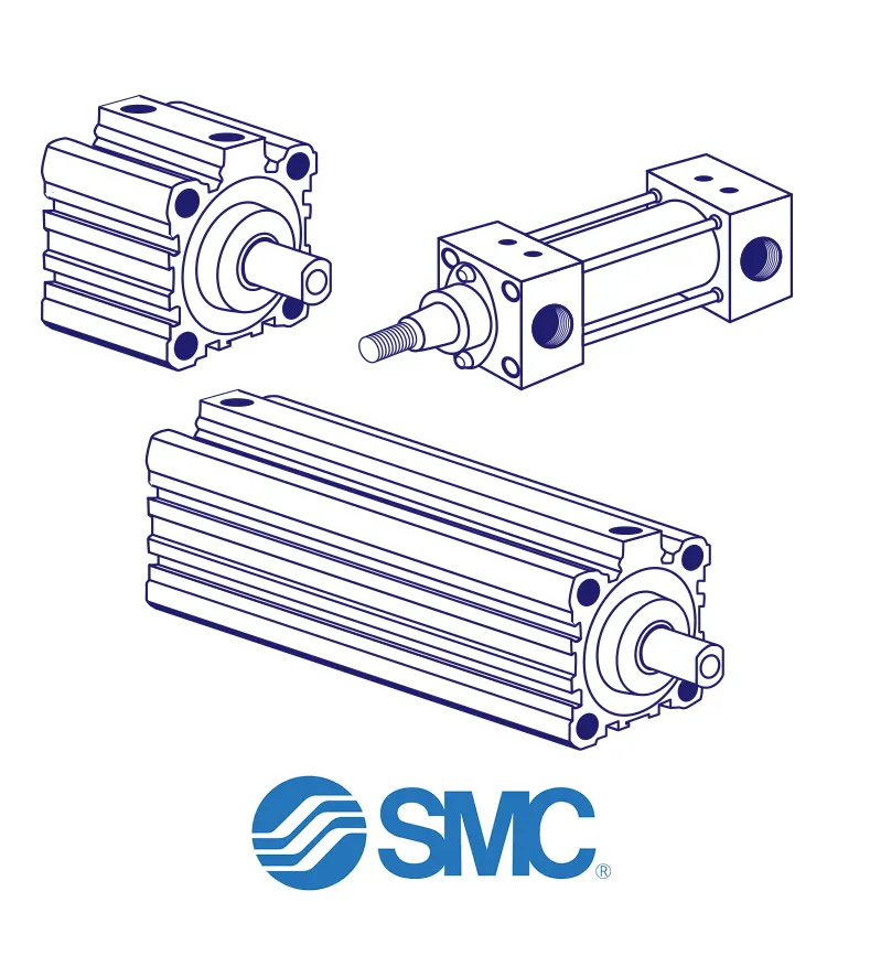 SMC CDQ2B32-50D-XC8 Pneumatic Cylinder