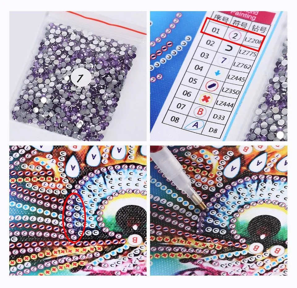 Special Diamonds Owl Painting Kit
