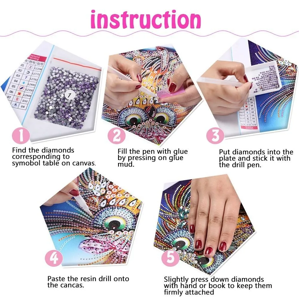 Special Diamonds Owl Painting Kit
