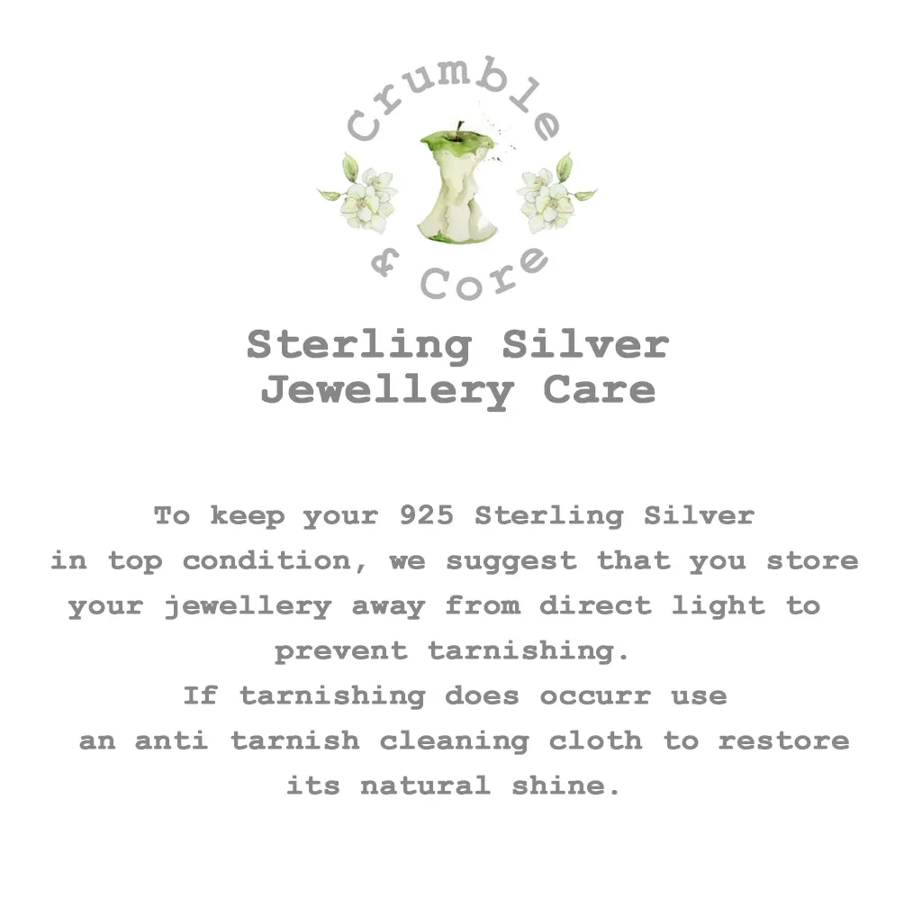 Sterling Silver Jewelled Ring Pendant Necklace