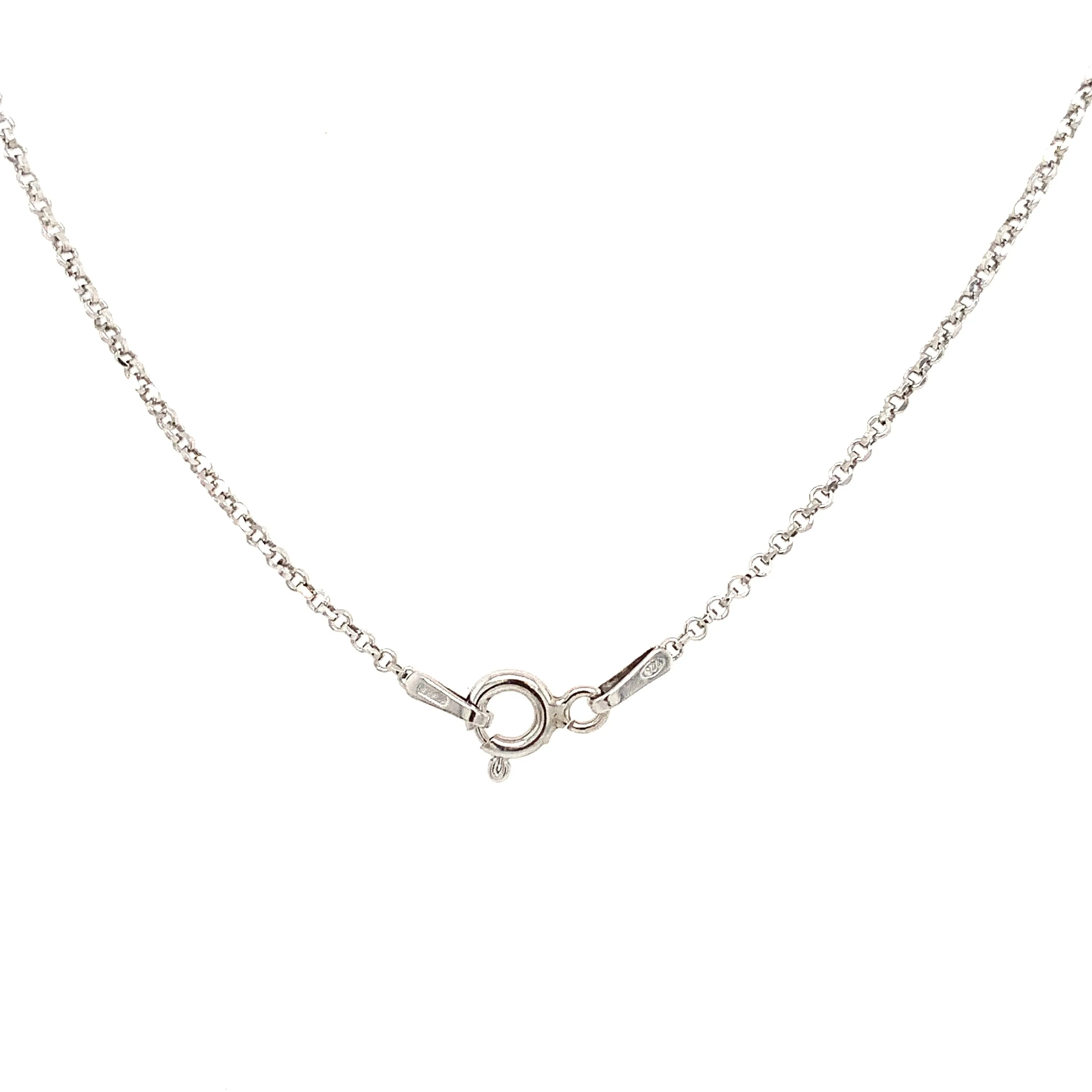 Sterling Silver Three Stone CZ Drop Earrings & Necklace Set