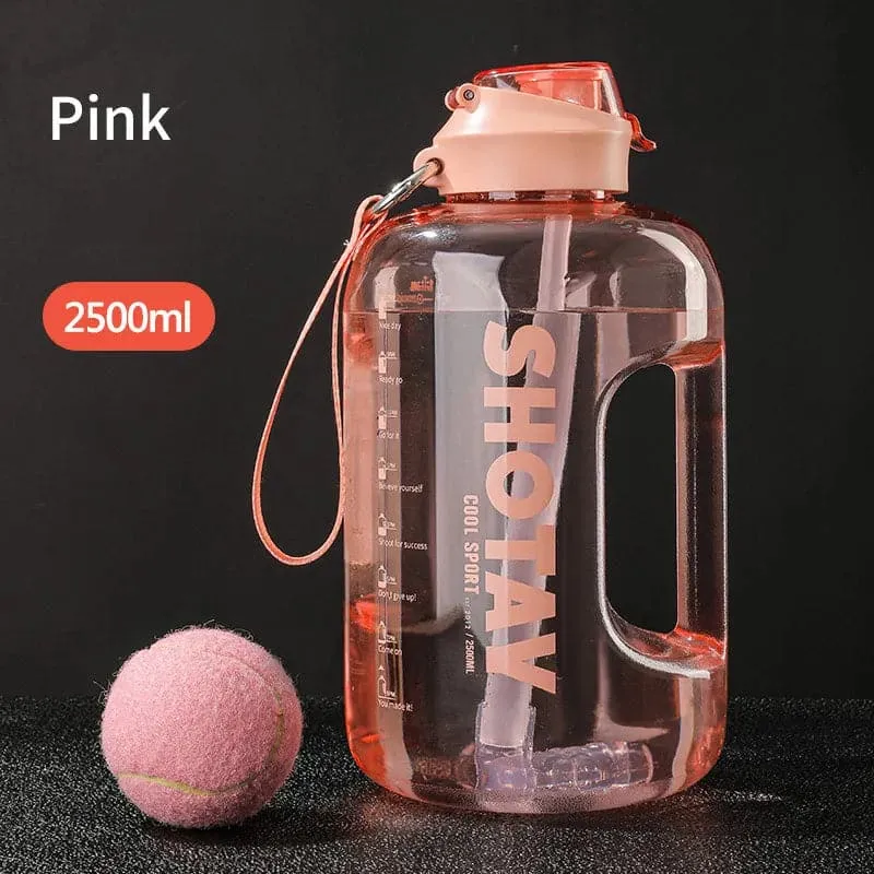 Straw Large Portable Travel Training Sport Fitness Cup