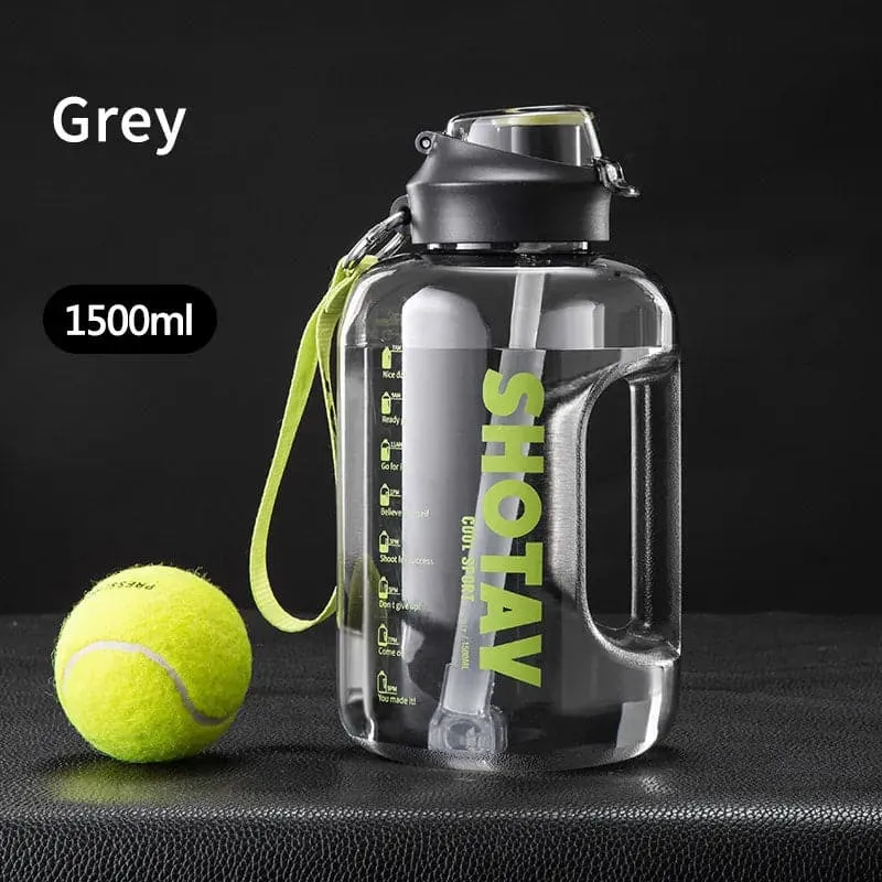 Straw Large Portable Travel Training Sport Fitness Cup