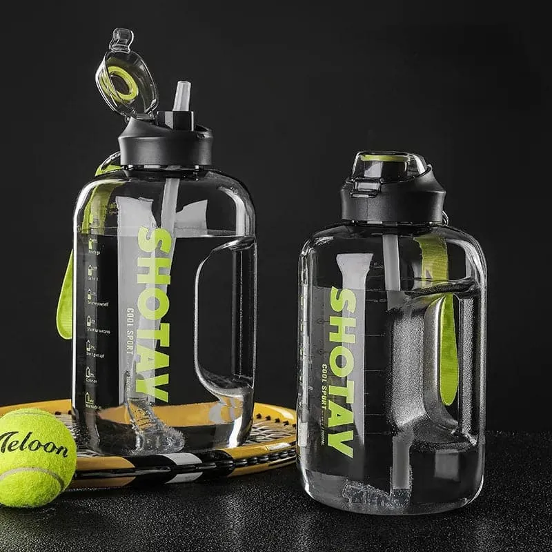 Straw Large Portable Travel Training Sport Fitness Cup