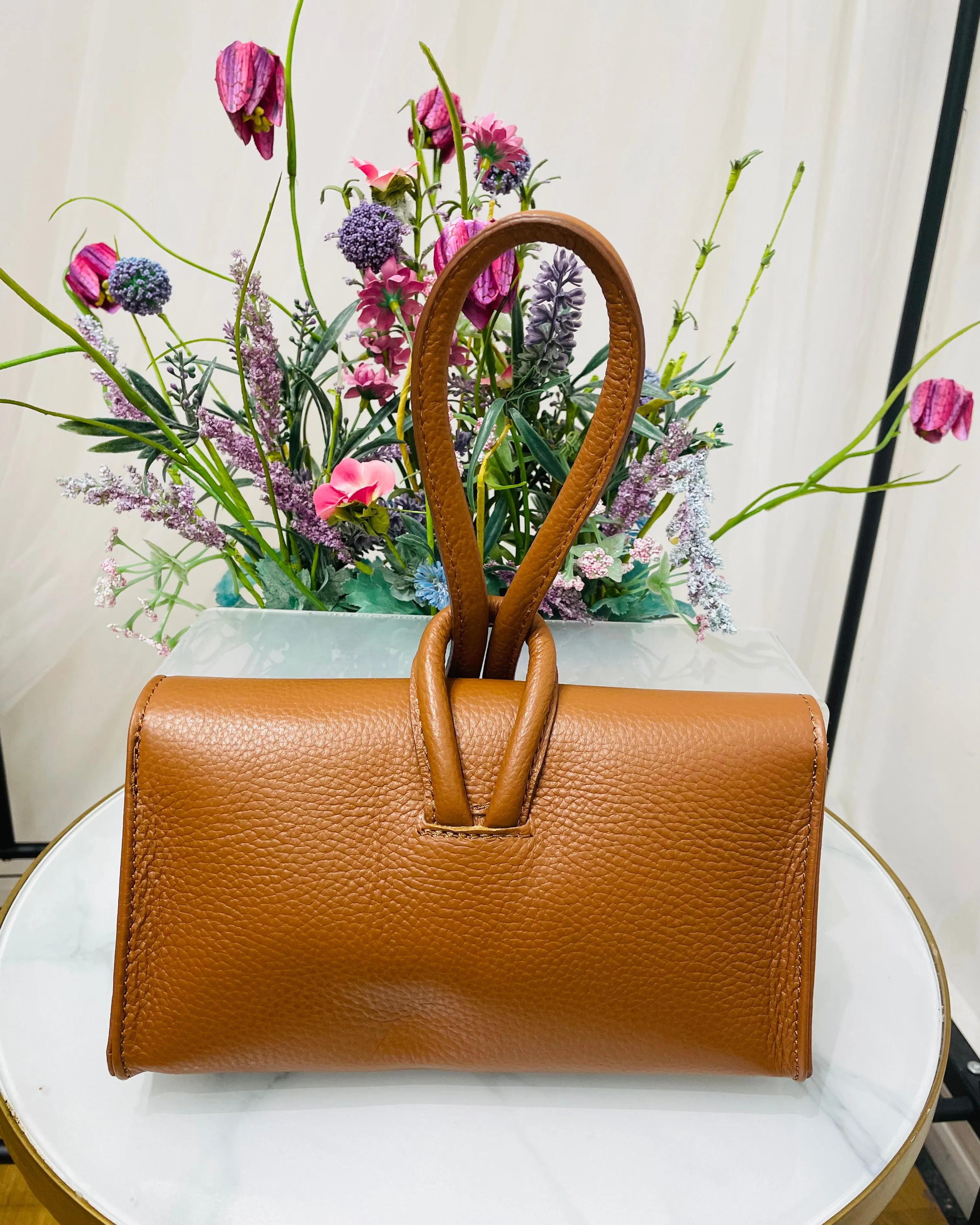 Susan Leather Bag - Tan