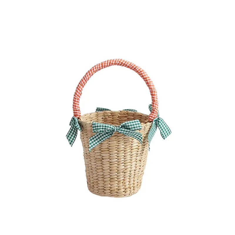 TAVIMART  -  Newest Children Straw Bag Summer Beach Cute Photo Props Handmade Tote Cute Princess Mini Handbag for Baby Girls Boys Kids