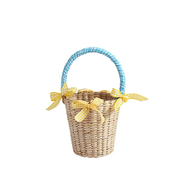 TAVIMART  -  Newest Children Straw Bag Summer Beach Cute Photo Props Handmade Tote Cute Princess Mini Handbag for Baby Girls Boys Kids