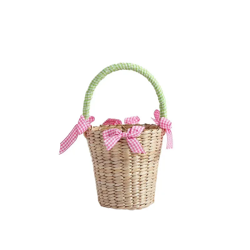 TAVIMART  -  Newest Children Straw Bag Summer Beach Cute Photo Props Handmade Tote Cute Princess Mini Handbag for Baby Girls Boys Kids
