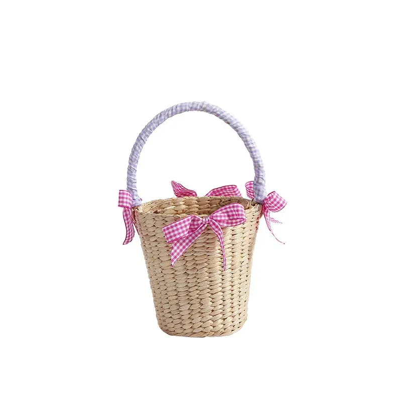 TAVIMART  -  Newest Children Straw Bag Summer Beach Cute Photo Props Handmade Tote Cute Princess Mini Handbag for Baby Girls Boys Kids