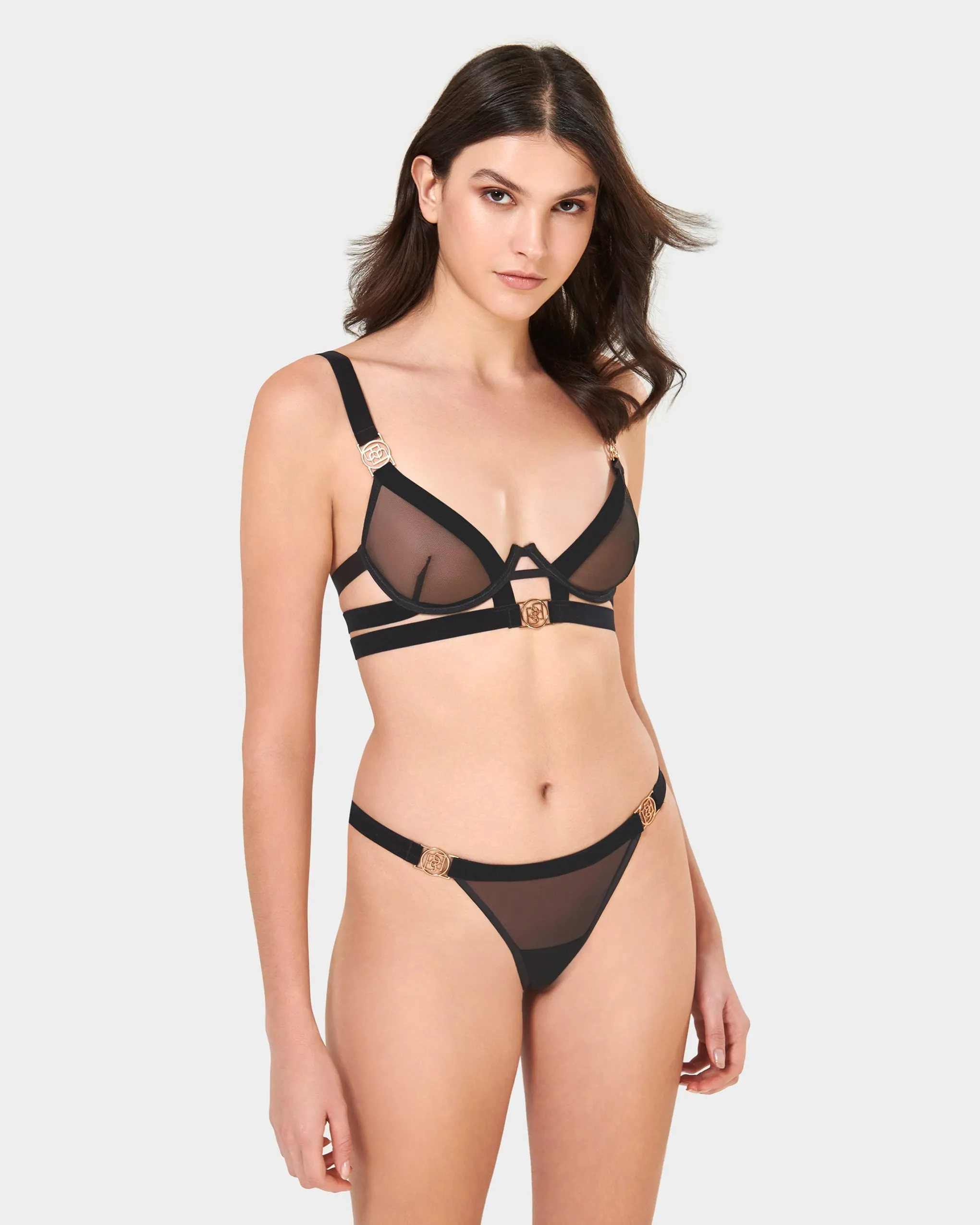 Thalia Thong Black