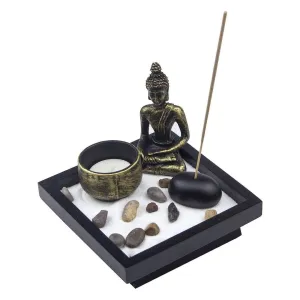 Tiny Zen Garden Sand Kit for Meditation| Decor Desktop Zen Garden Gift