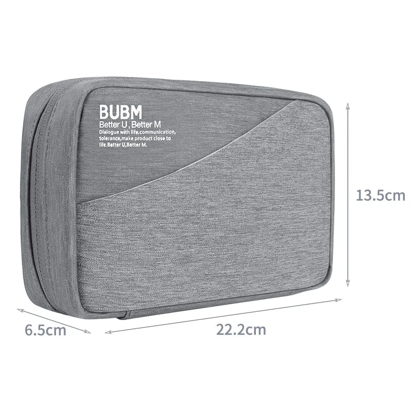 Travel Gadget Bag Portable Digital Storage Bag for USB Cable Power Bank Phone Charger Accessories