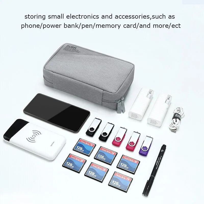 Travel Gadget Bag Portable Digital Storage Bag for USB Cable Power Bank Phone Charger Accessories