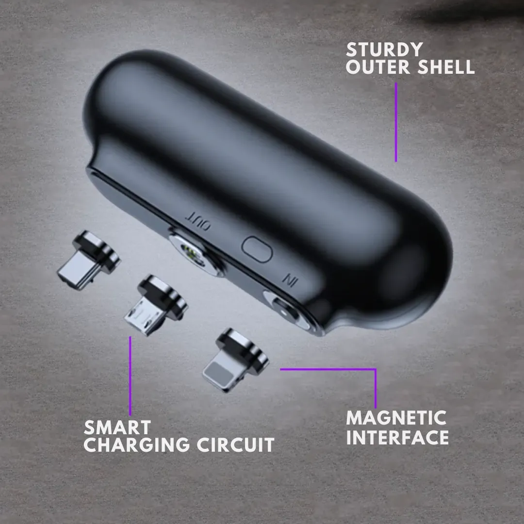 Universal Magnetic Mini Power Bank – Stay Charged Anywhere!