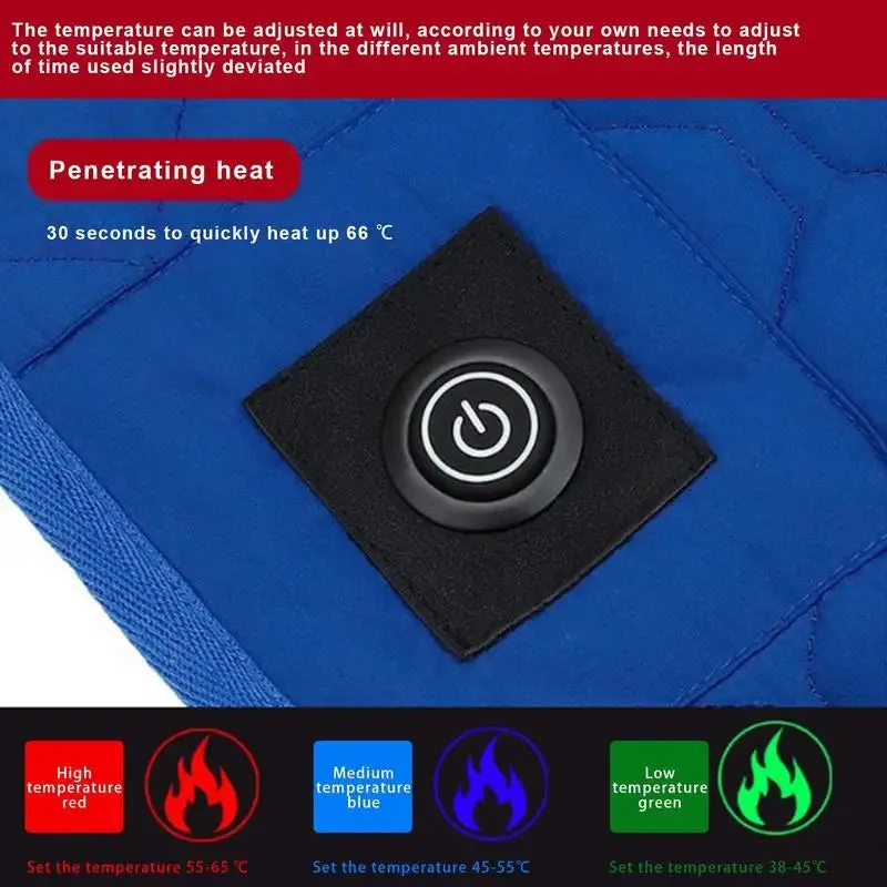 USB Heated Sleeping Bag Pad with 7 Heating Zones for Camping & Outdoor Use
