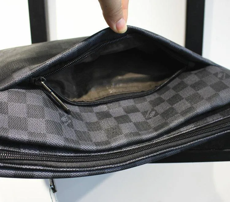 Vvsha  Christmas Gift Black Checkered Crossbody Bag
