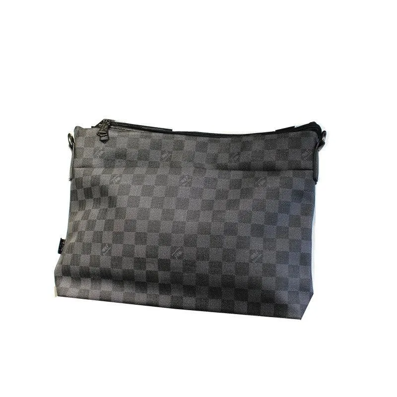 Vvsha  Christmas Gift Black Checkered Crossbody Bag