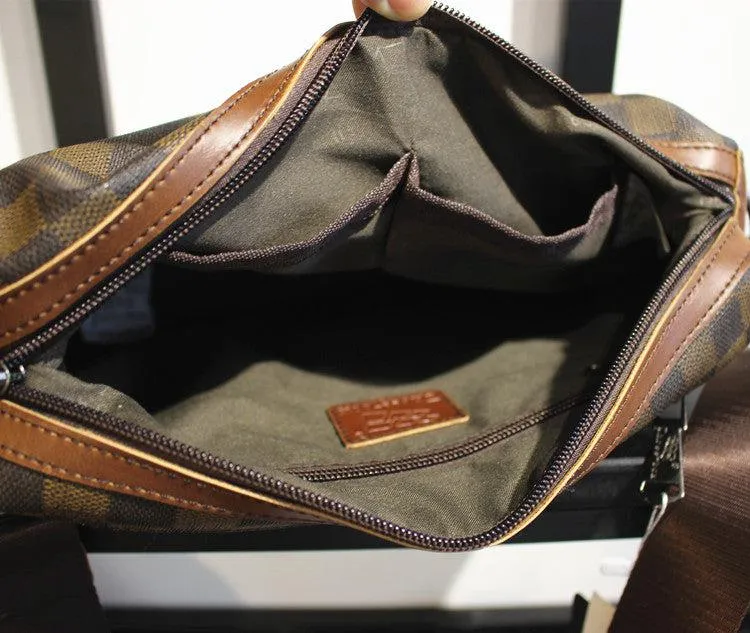 Vvsha  Christmas Gift Checkered Messenger Bag
