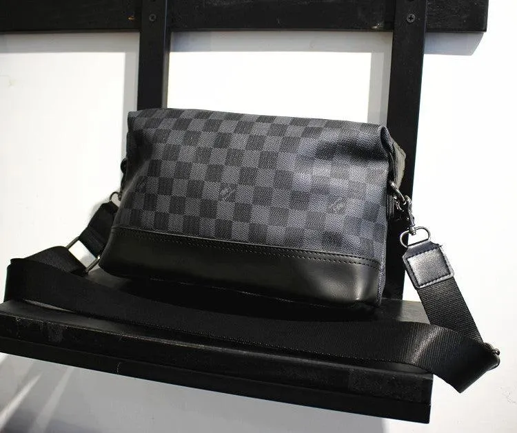 Vvsha  Christmas Gift Checkered Messenger Bag