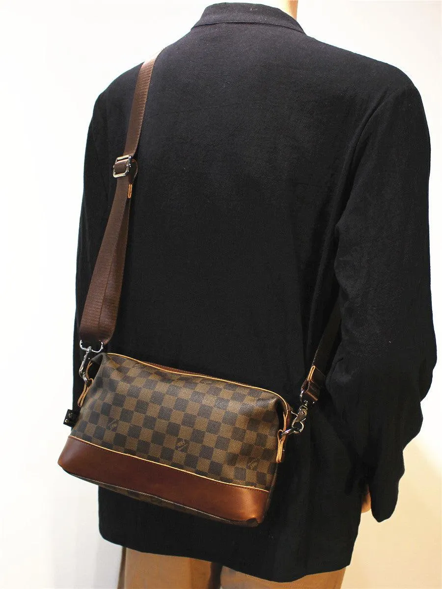 Vvsha  Christmas Gift Checkered Messenger Bag