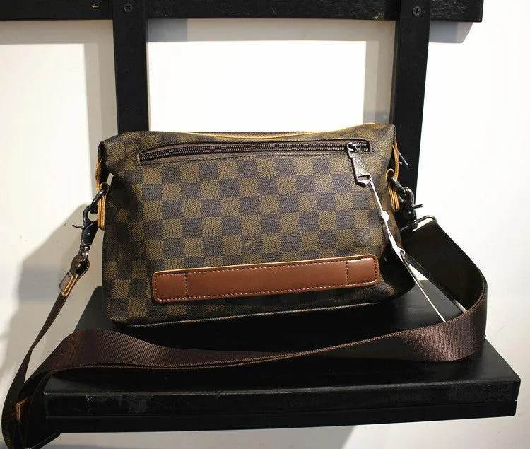 Vvsha  Christmas Gift Checkered Messenger Bag
