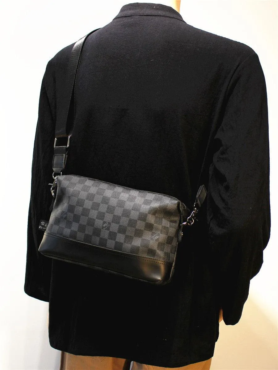 Vvsha  Christmas Gift Checkered Messenger Bag