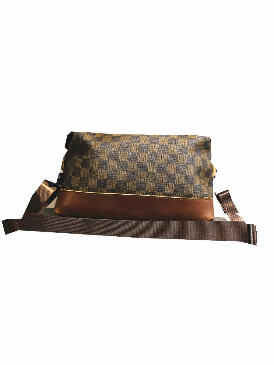 Vvsha  Christmas Gift Checkered Messenger Bag